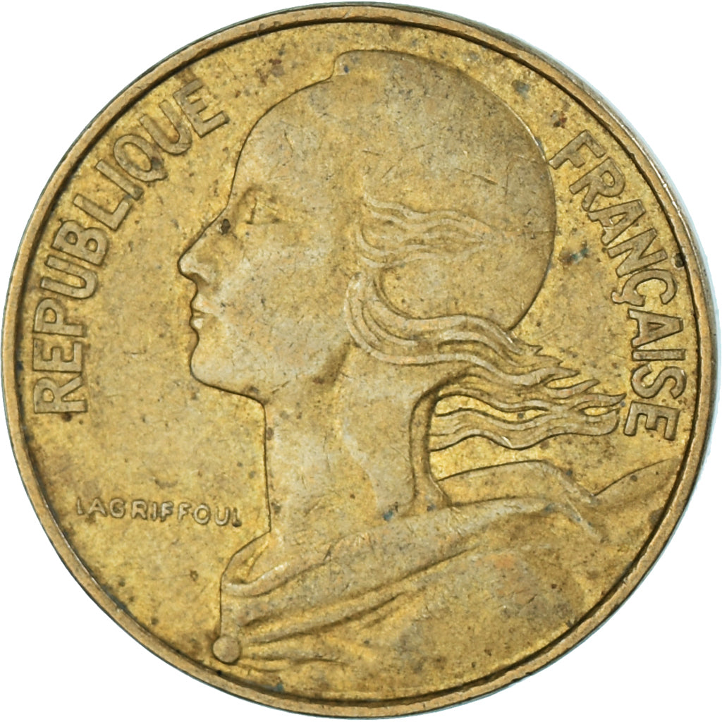 Coin, France, 10 Centimes, 1975
