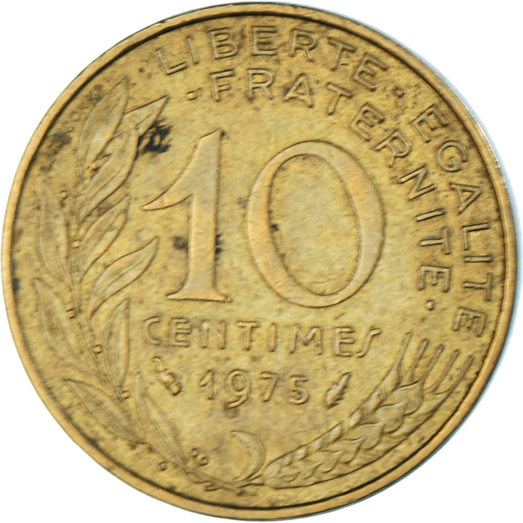 Coin, France, 10 Centimes, 1975