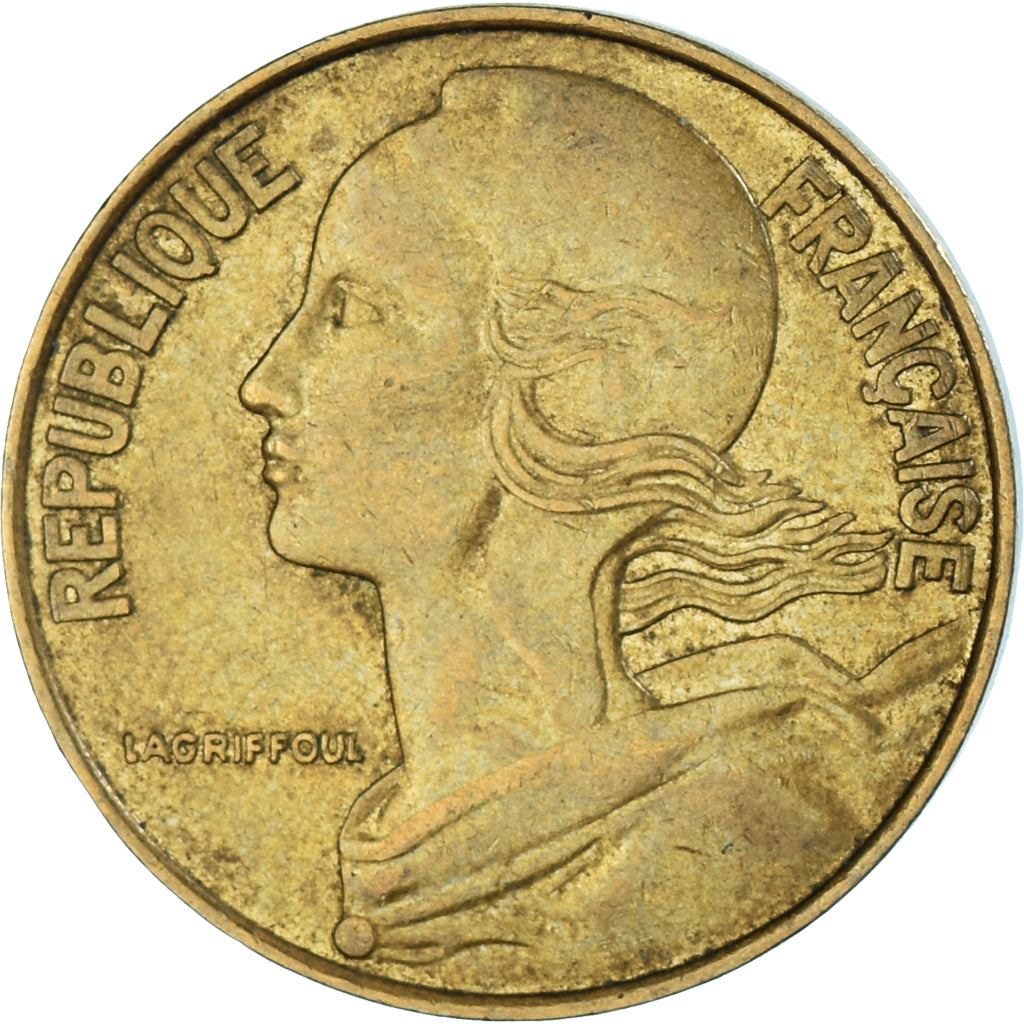 Moneta, Francja, 20 Centimes, 1987