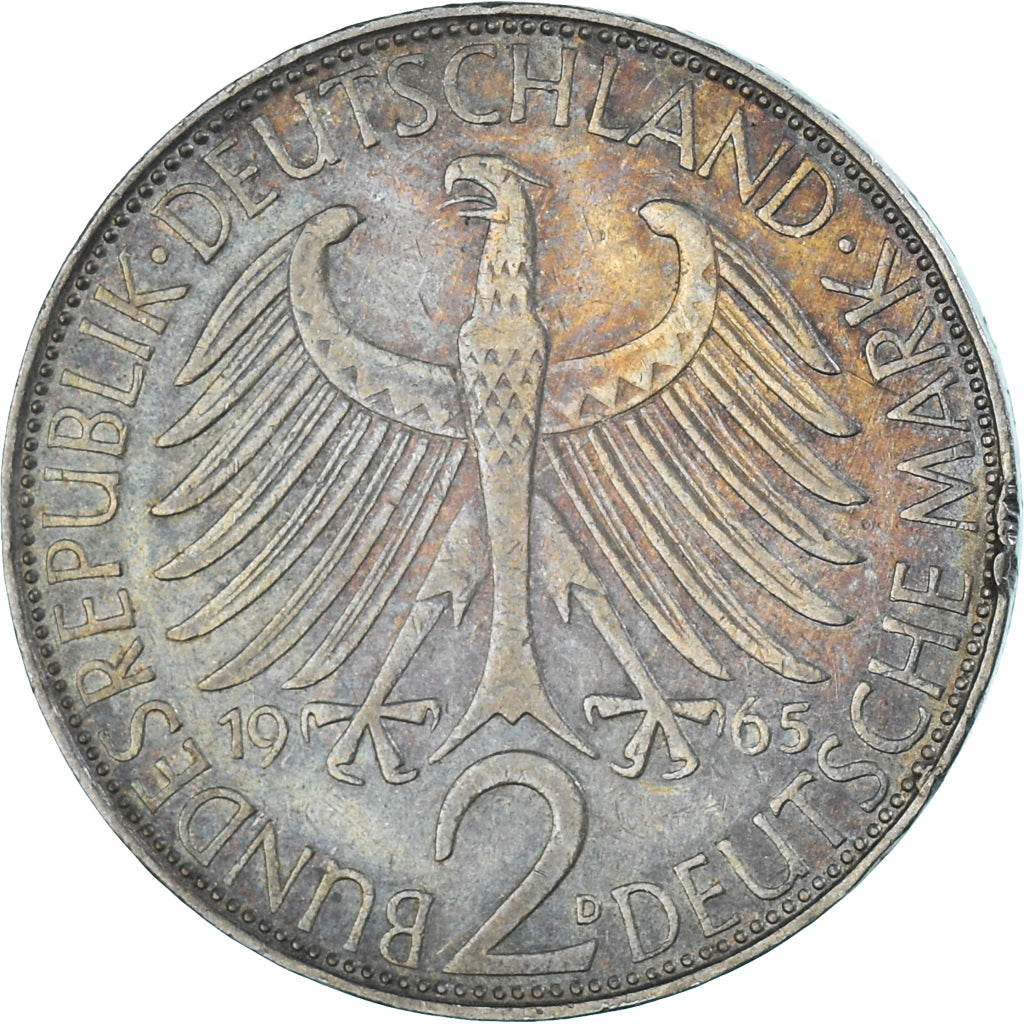 Moneda, Alemania, 2 Mark, 1965