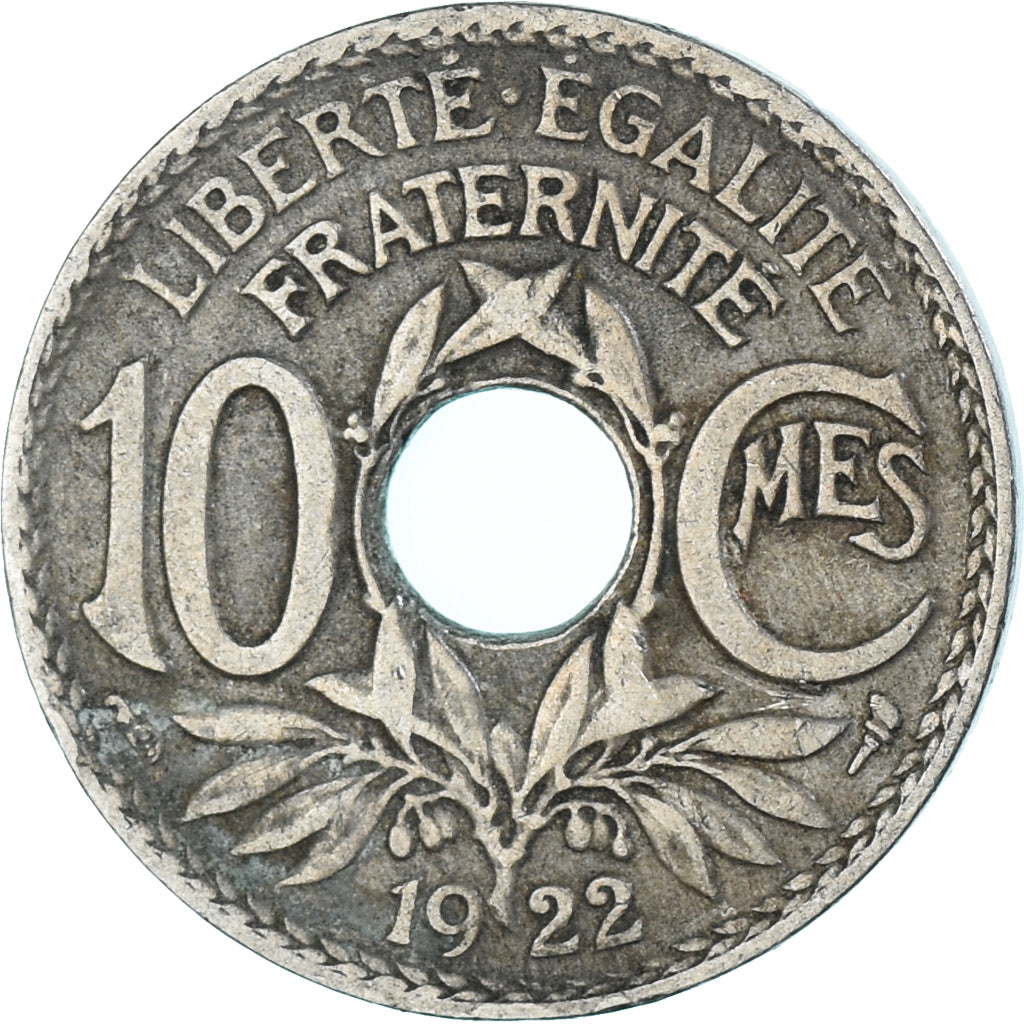 Moneta, Francia, 10 Centimes, 1922