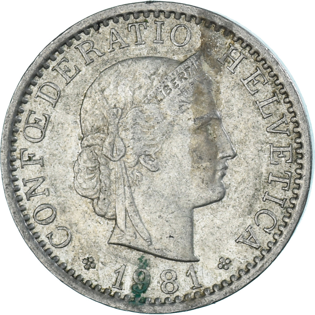 Monnaie, Suisse, 20 Rappen, 1981