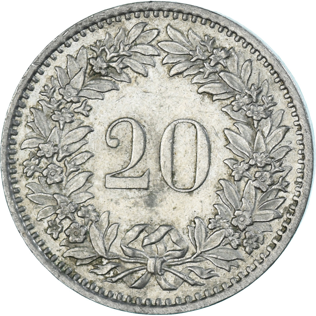 Monnaie, Suisse, 20 Rappen, 1981