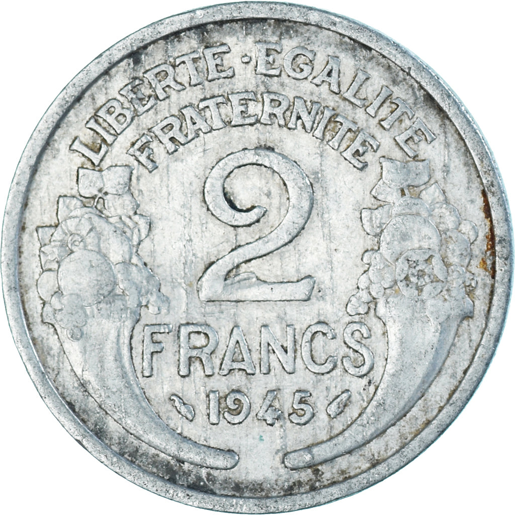 Moneda, Francia, 2 Francs, 1945