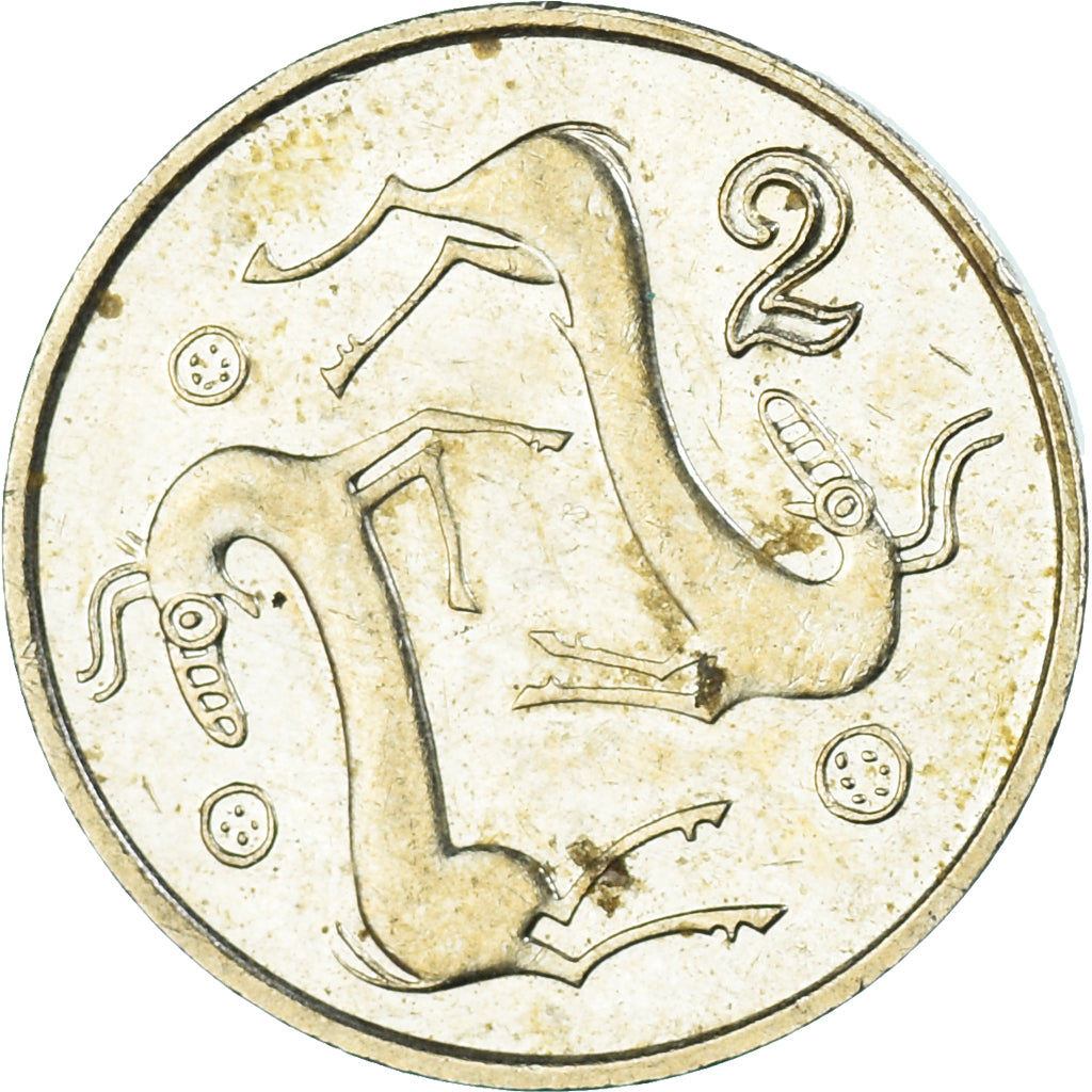 Monnaie, Chypre, 2 Cents, 1993