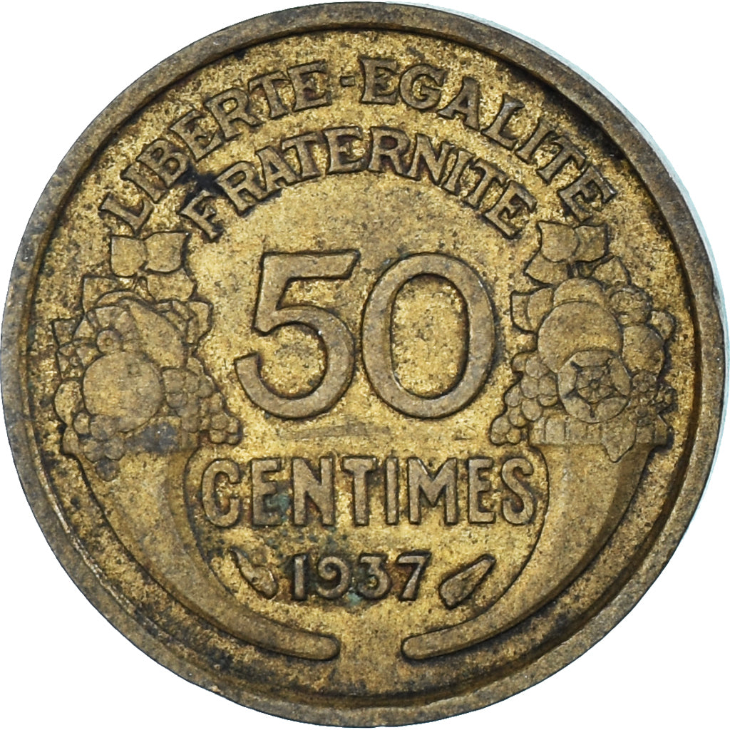 Monnaie, France, 50 Centimes, 1937