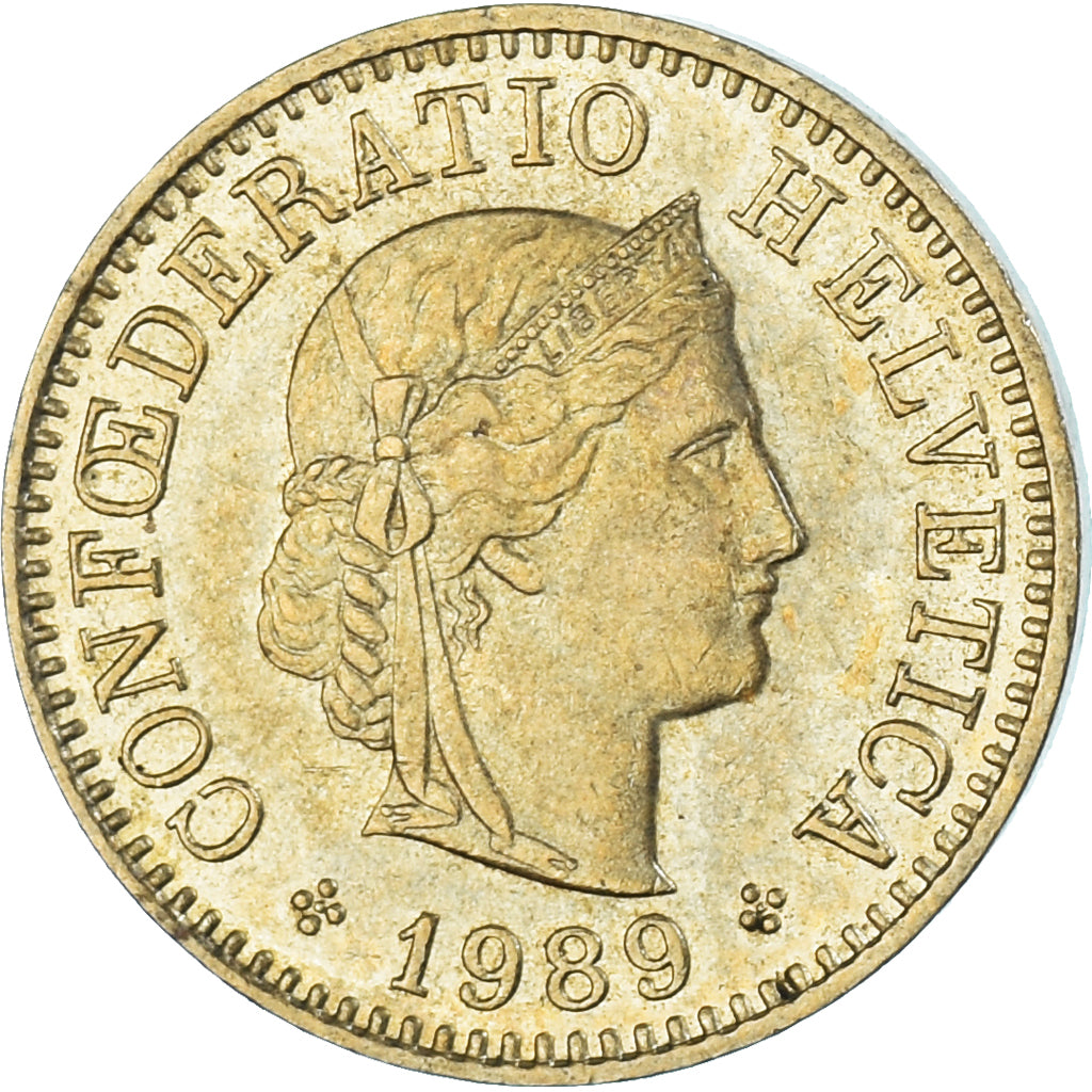 Monnaie, Suisse, 5 Rappen, 1989