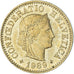 Monnaie, Suisse, 5 Rappen, 1989