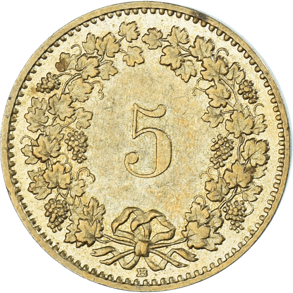 Monnaie, Suisse, 5 Rappen, 1989