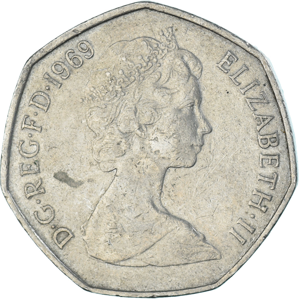 Moneta, Gran Bretagna, 50 New Pence, 1969