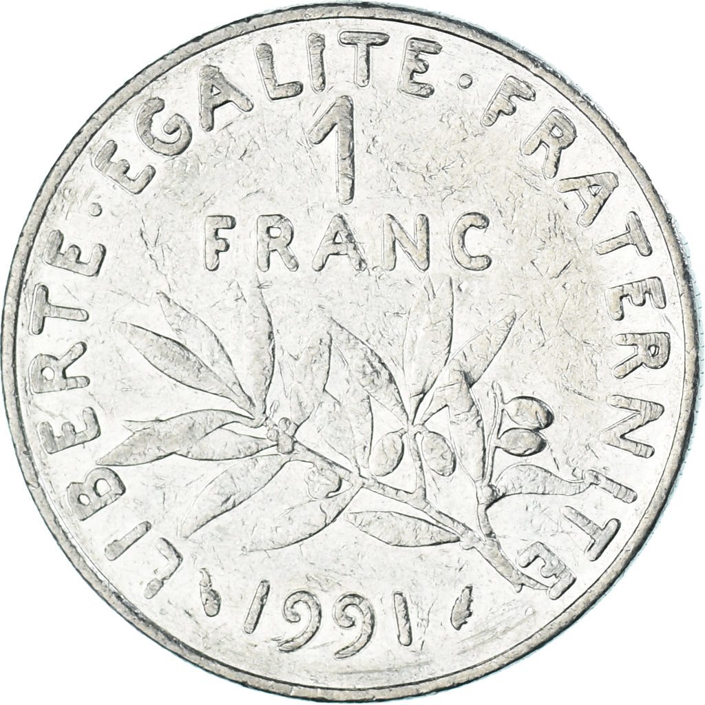 Moneta, Francja, Franc, 1991