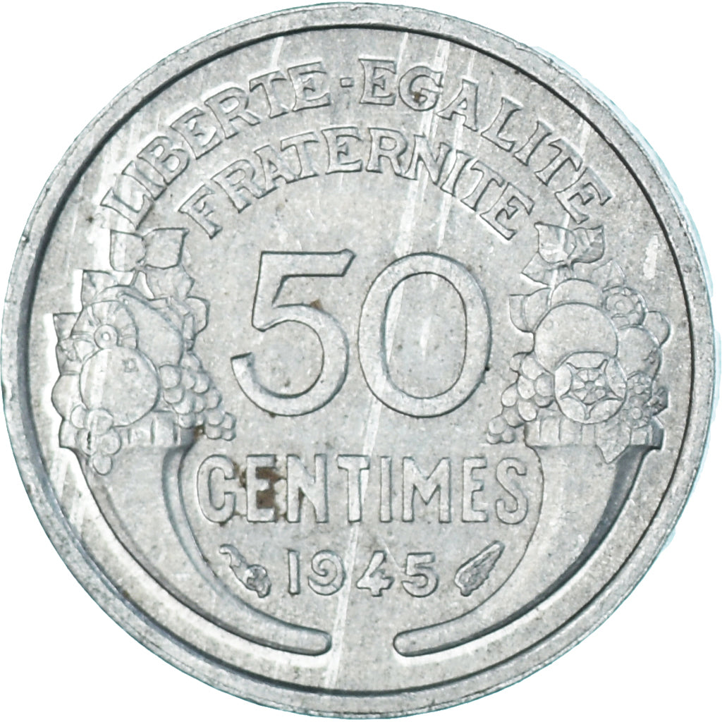 Munten, Frankrijk, 50 Centimes, 1945