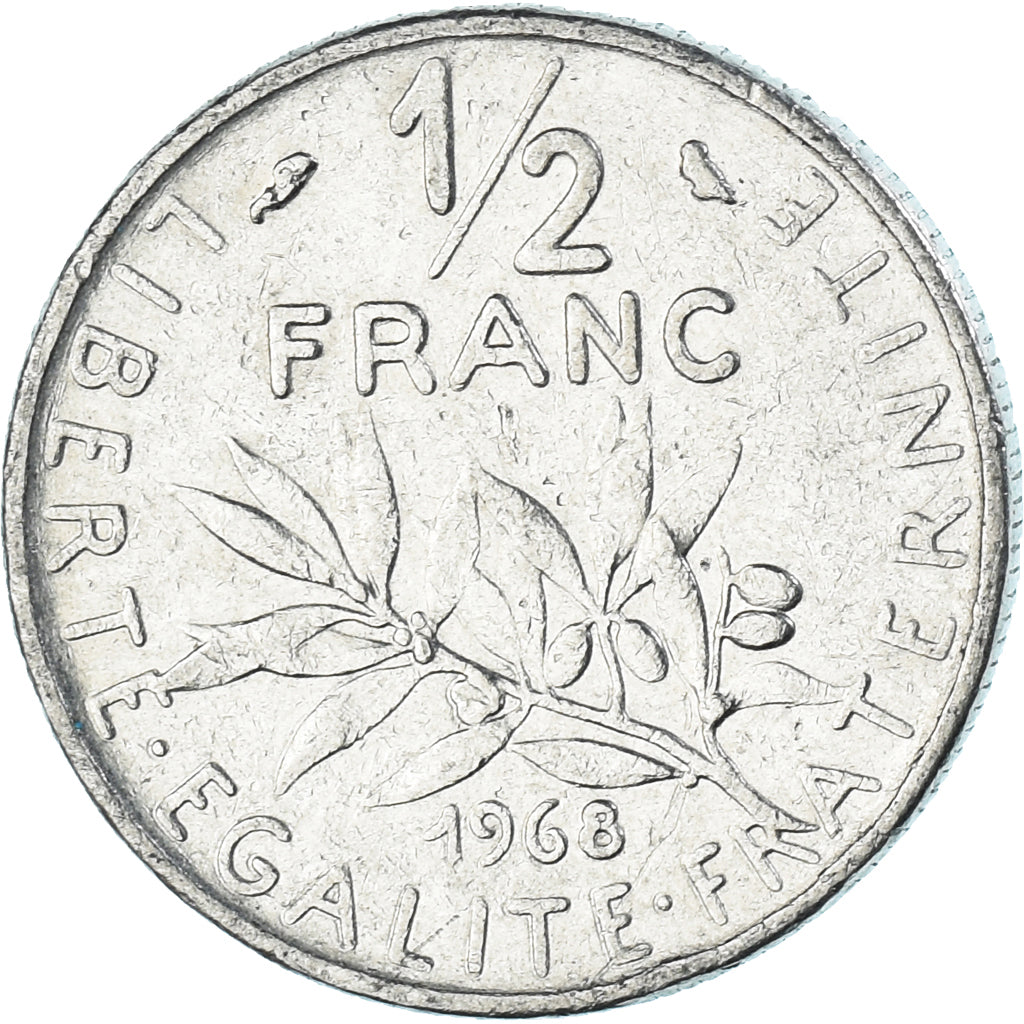 Moneta, Francia, 1/2 Franc, 1968