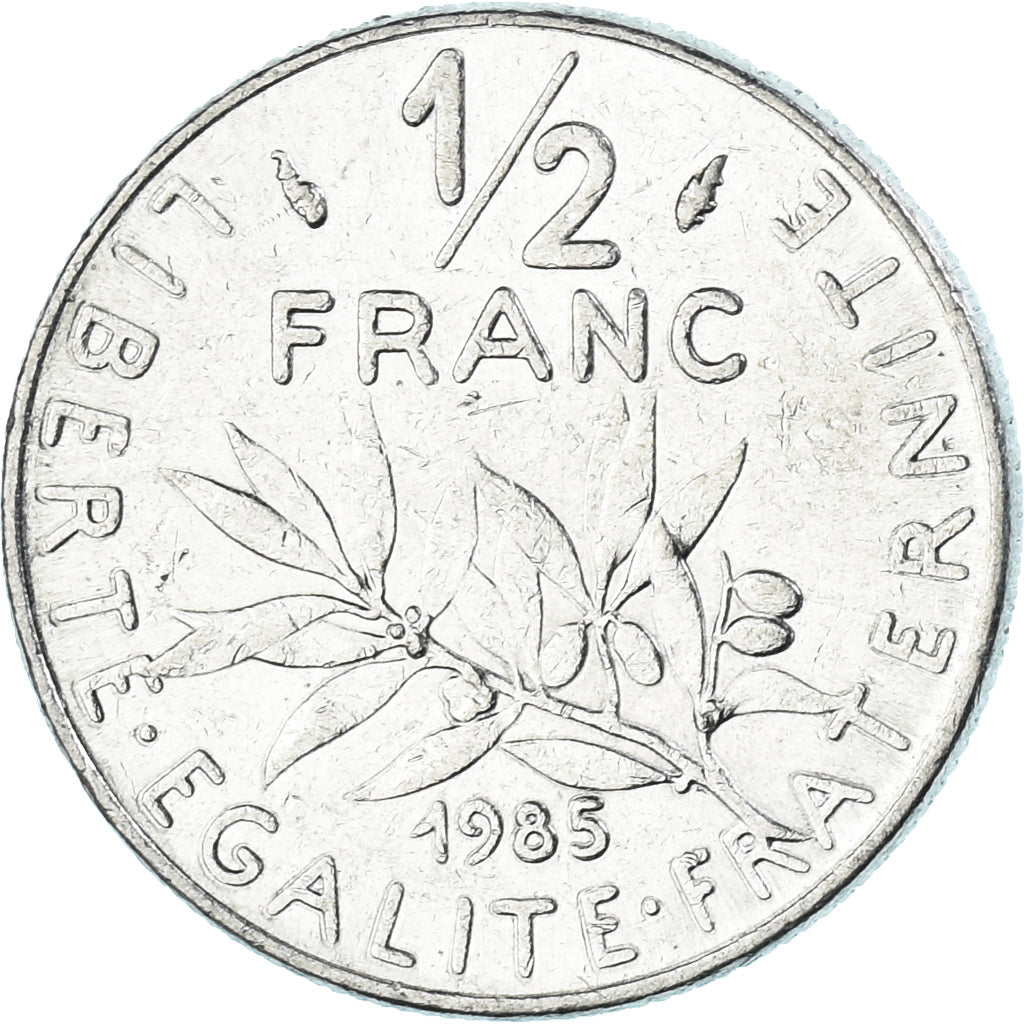 Münze, Frankreich, 1/2 Franc, 1985