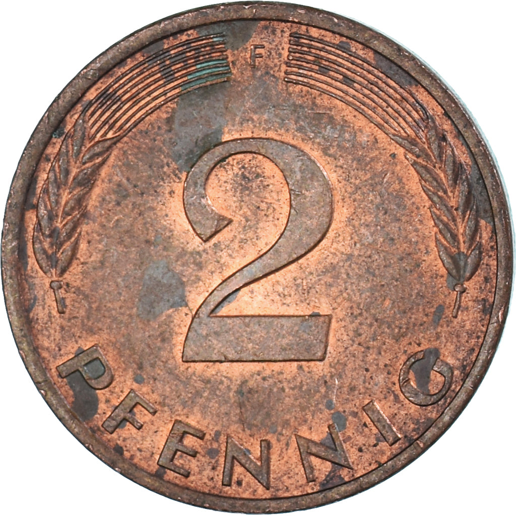 Coin, Germany, 2 Pfennig, 1979