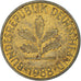 Moeda, Alemanha, 10 Pfennig, 1988