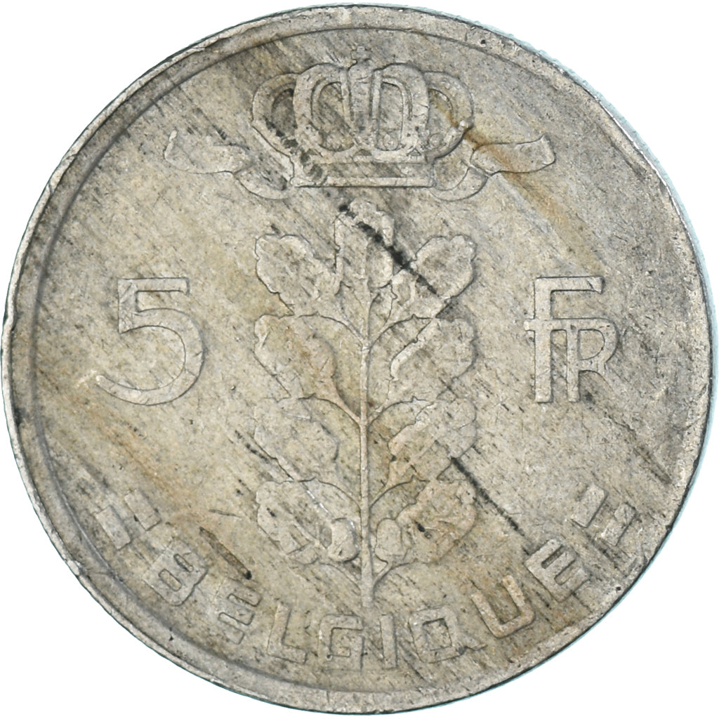 Moneta, Belgio, 5 Francs, 5 Frank, 1971