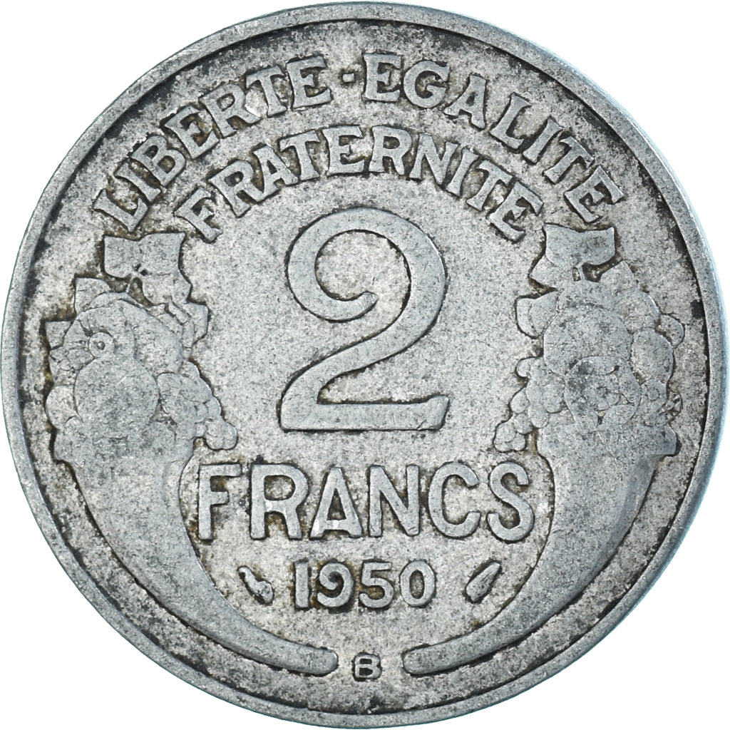 Munten, Frankrijk, 2 Francs, 1950