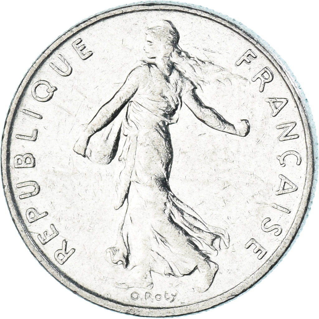 Münze, Frankreich, 1/2 Franc, 1987