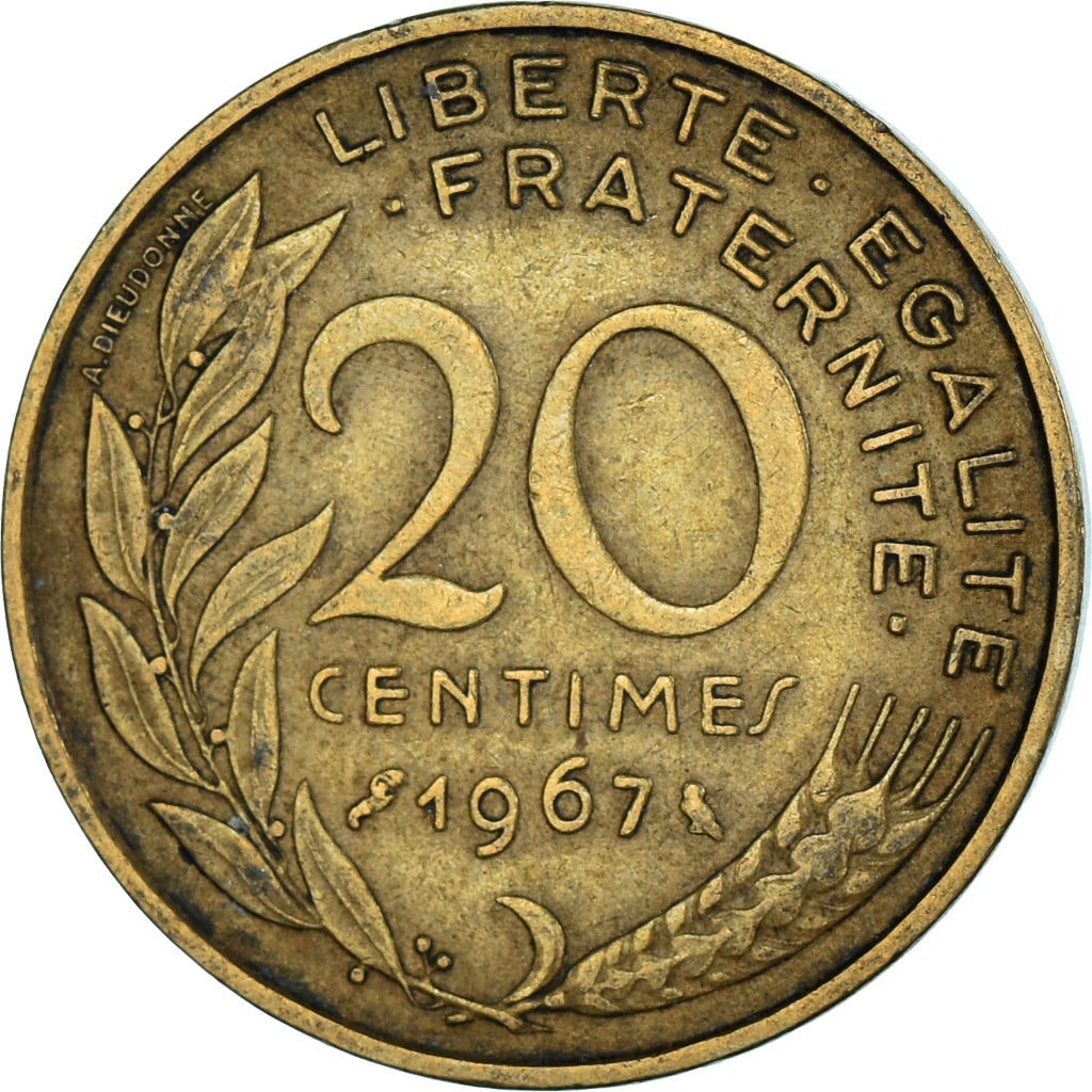 Münze, Frankreich, 20 Centimes, 1967