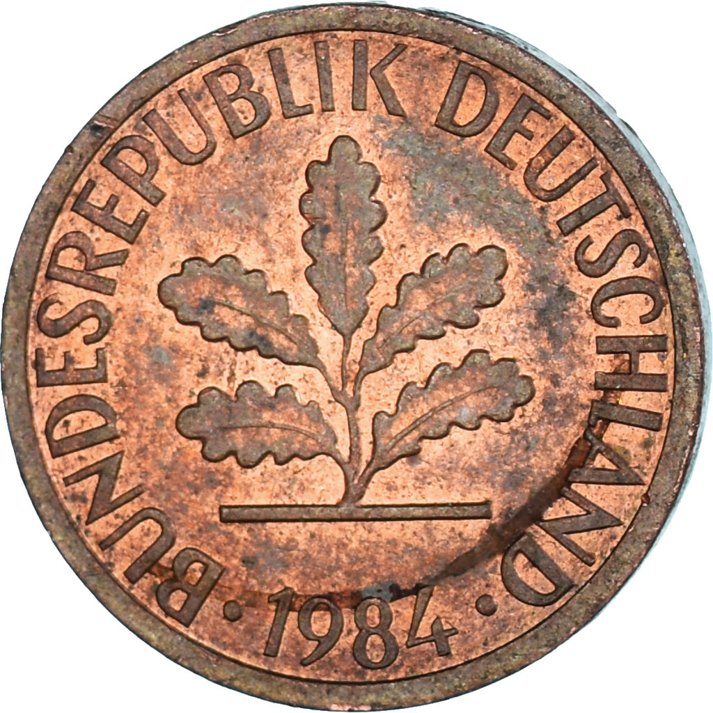 Monnaie, Allemagne, Pfennig, 1984