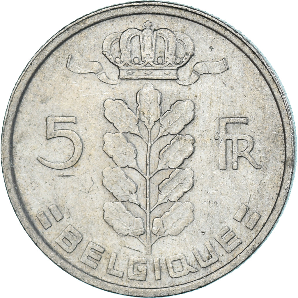 Monnaie, Belgique, 5 Francs, 5 Frank, 1972