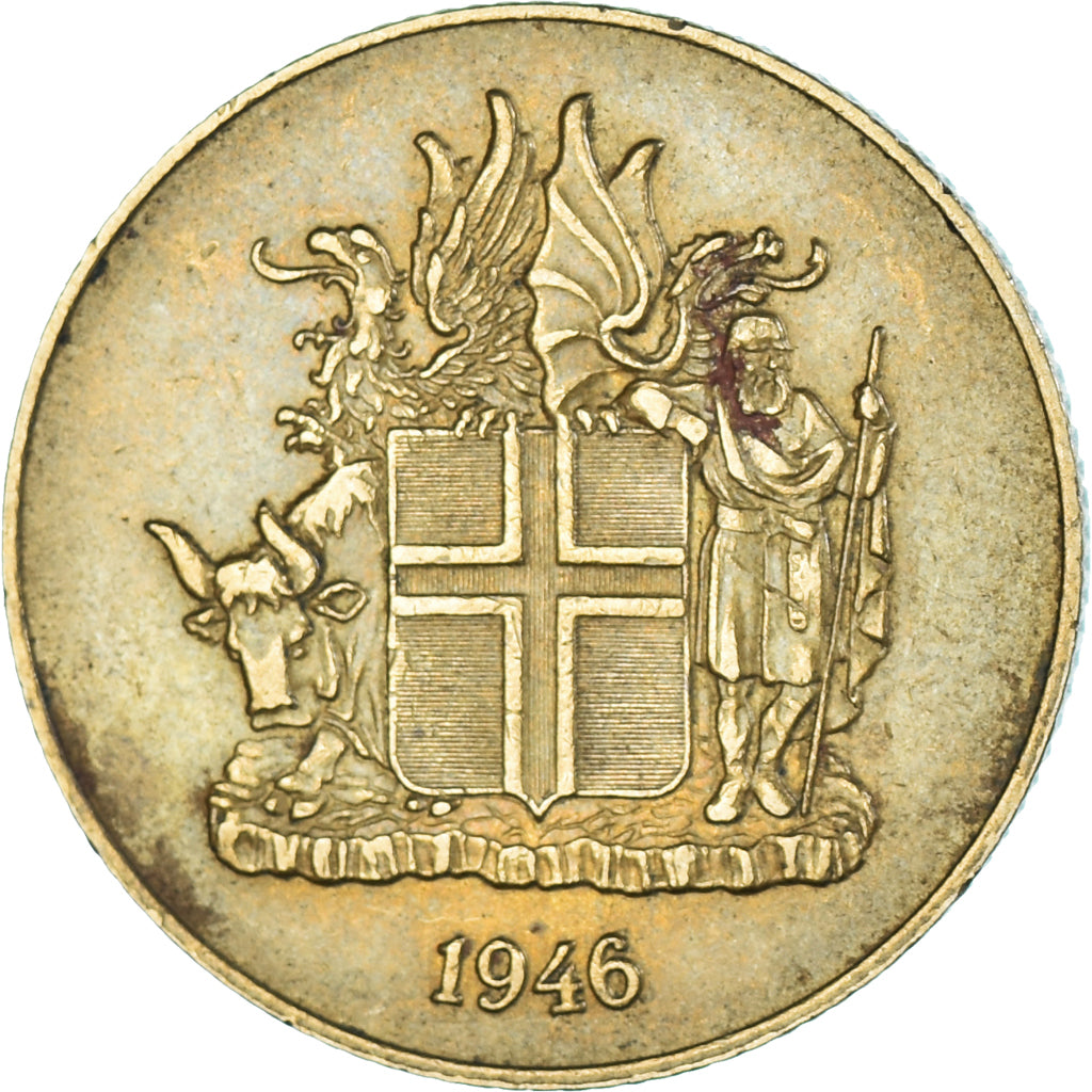 Coin, Iceland, Krona, 1946