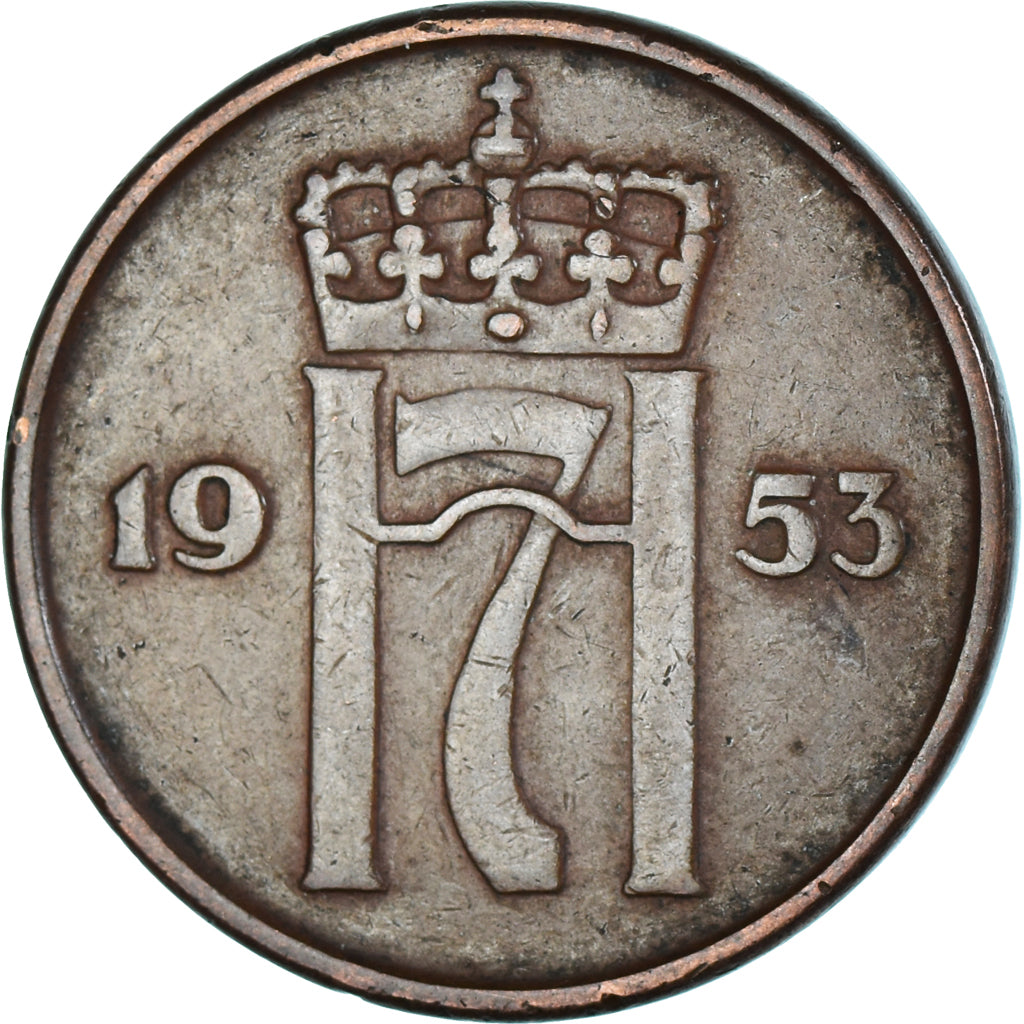 Moneta, Norwegia, 5 Öre, 1953