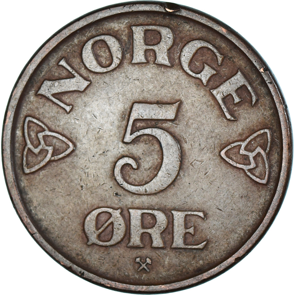 Moneta, Norwegia, 5 Öre, 1953