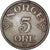 Moneta, Norwegia, 5 Öre, 1953
