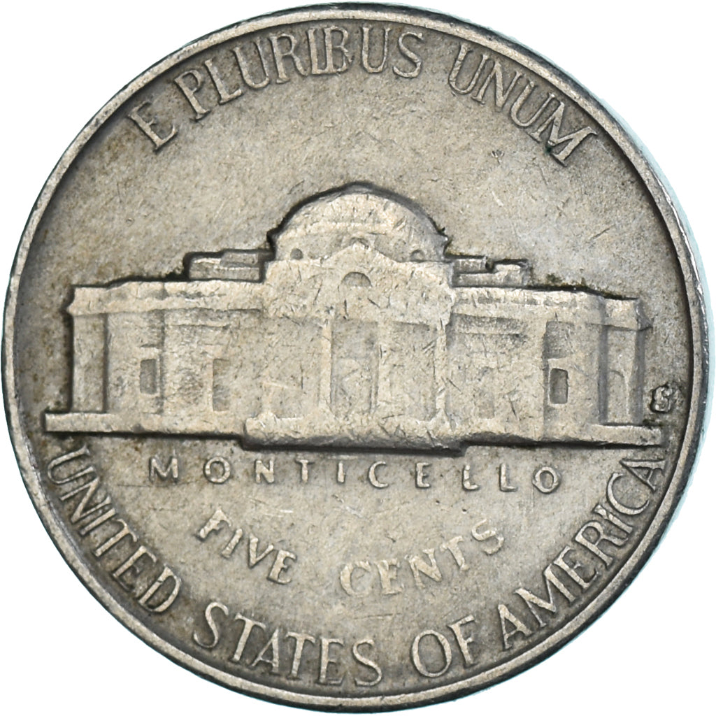 Coin, United States, 5 Cents, 1954