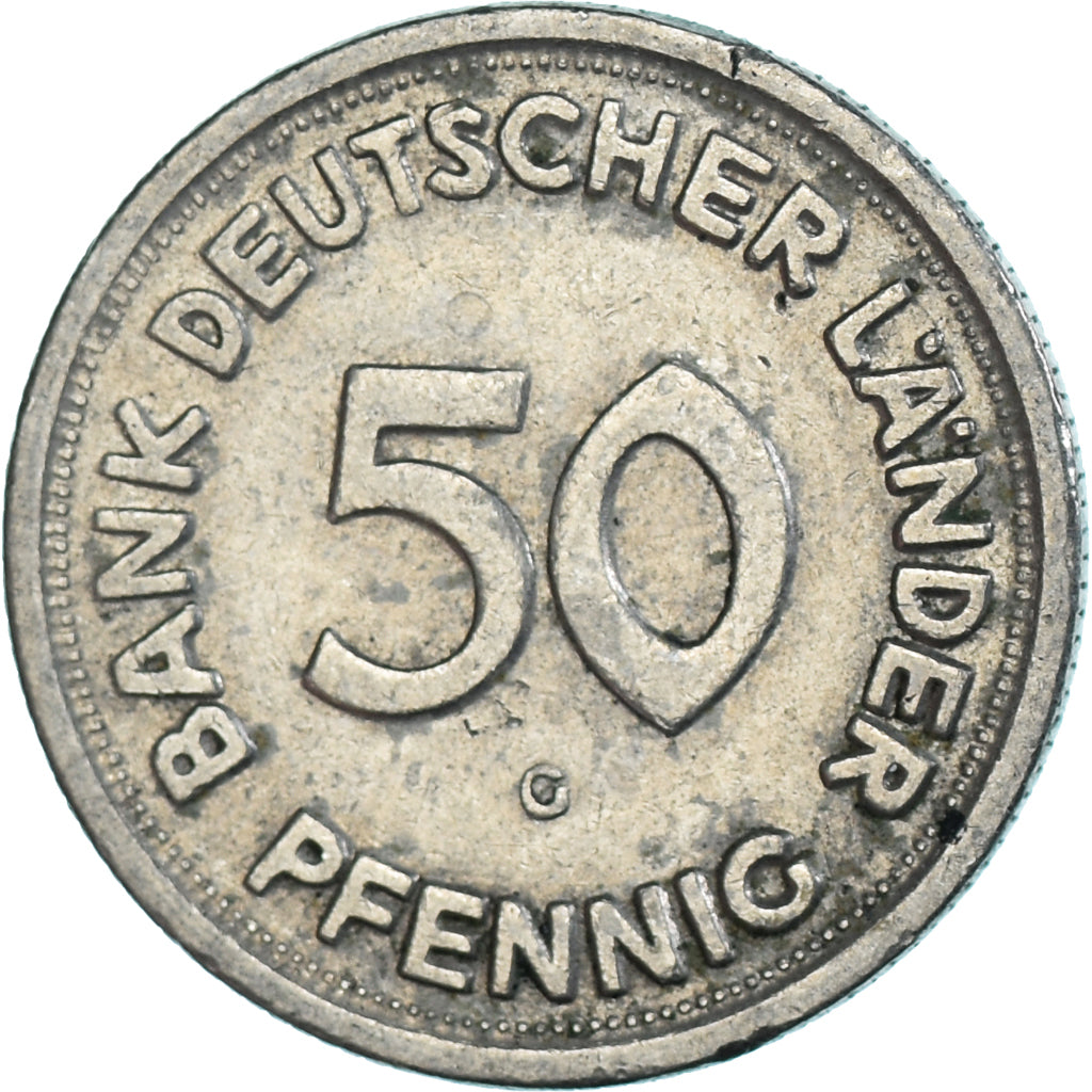 Münze, Deutschland, 50 Pfennig, 1949