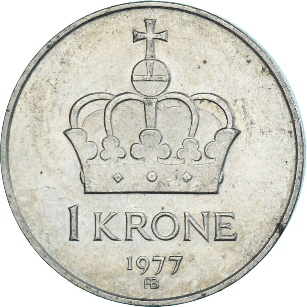 Munten, Noorwegen, Krone, 1977