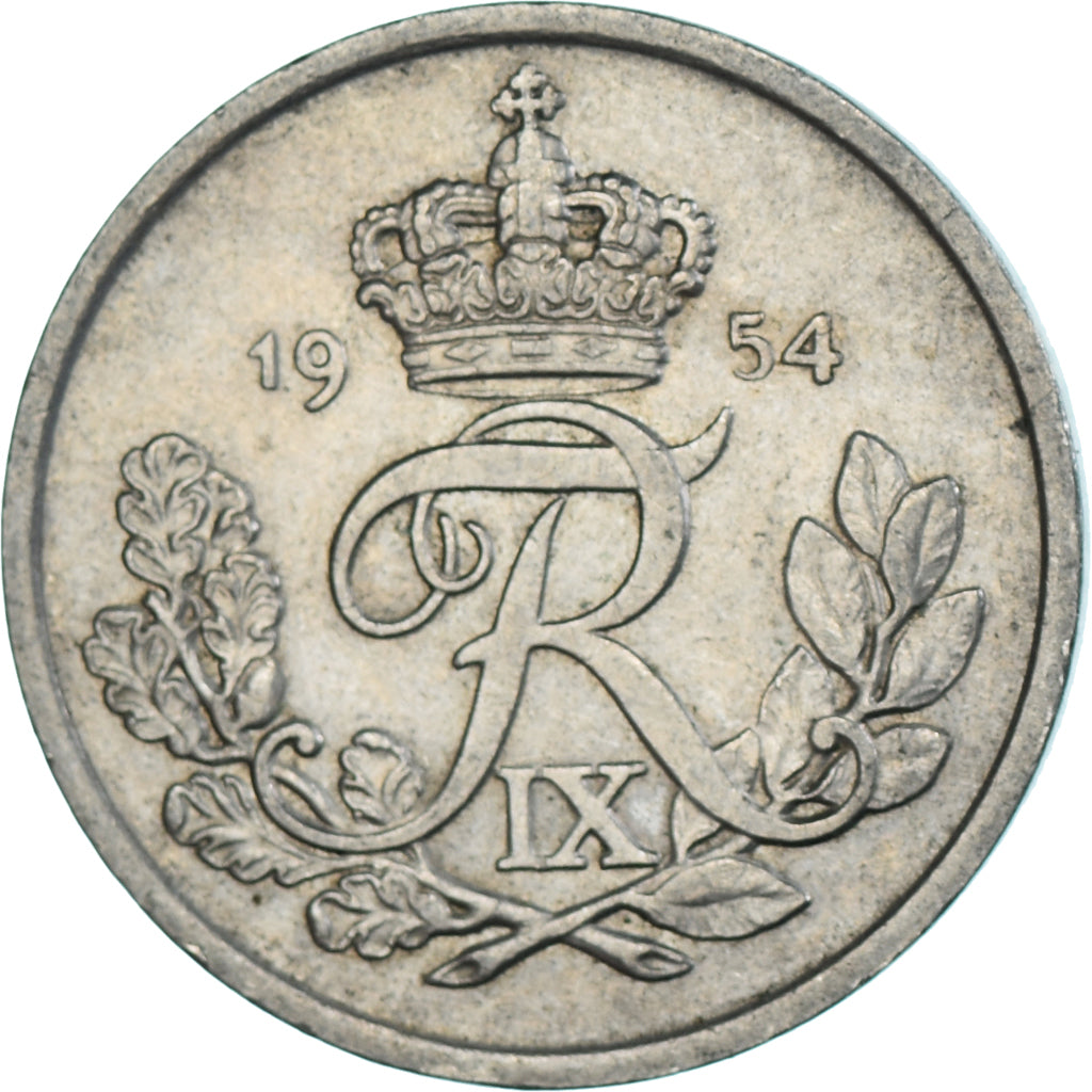 Munten, Denemarken, 25 Öre, 1954