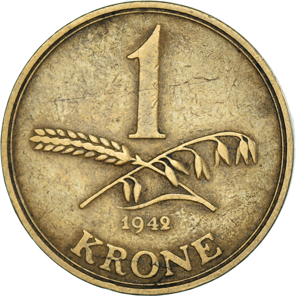 Münze, Dänemark, Krone, 1942