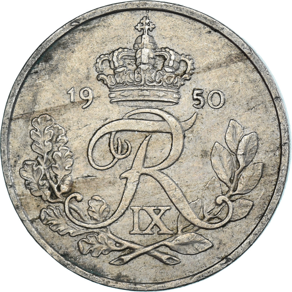Monnaie, Danemark, 25 Öre, 1950