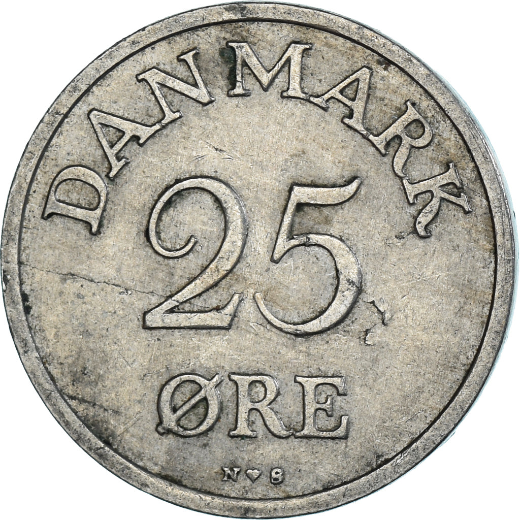 Monnaie, Danemark, 25 Öre, 1950