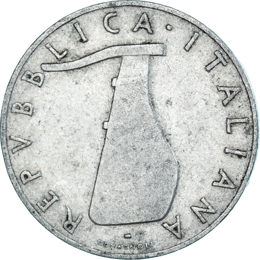 Moeda, Itália, 5 Lire, 1953