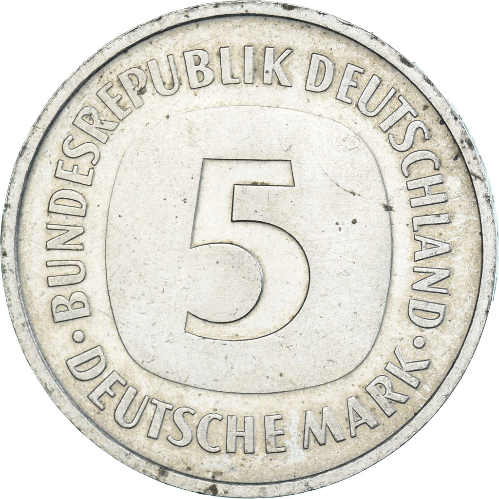 Moneda, Alemania, 5 Mark, 1977