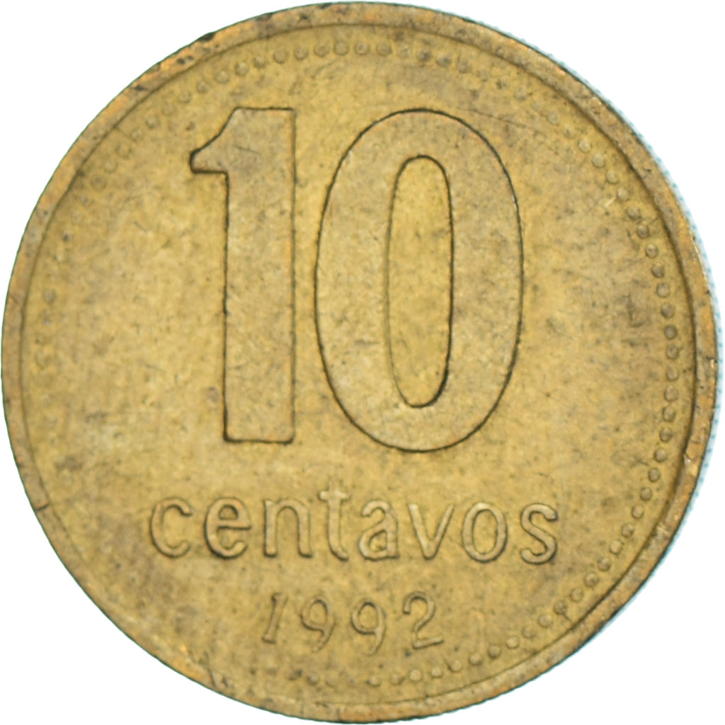 Moeda, Argentina, 10 Centavos, 1992