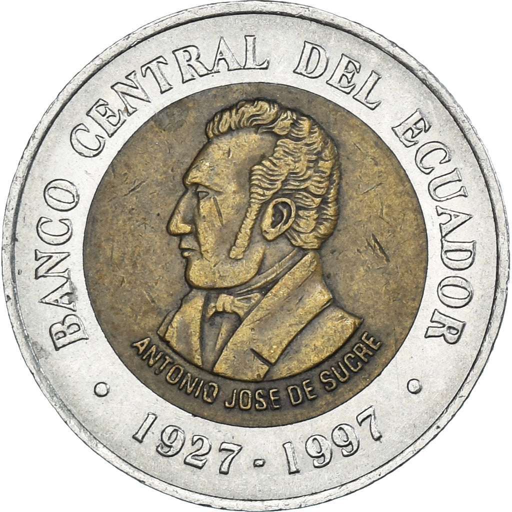 Monnaie, Équateur, 100 Sucres, 1997