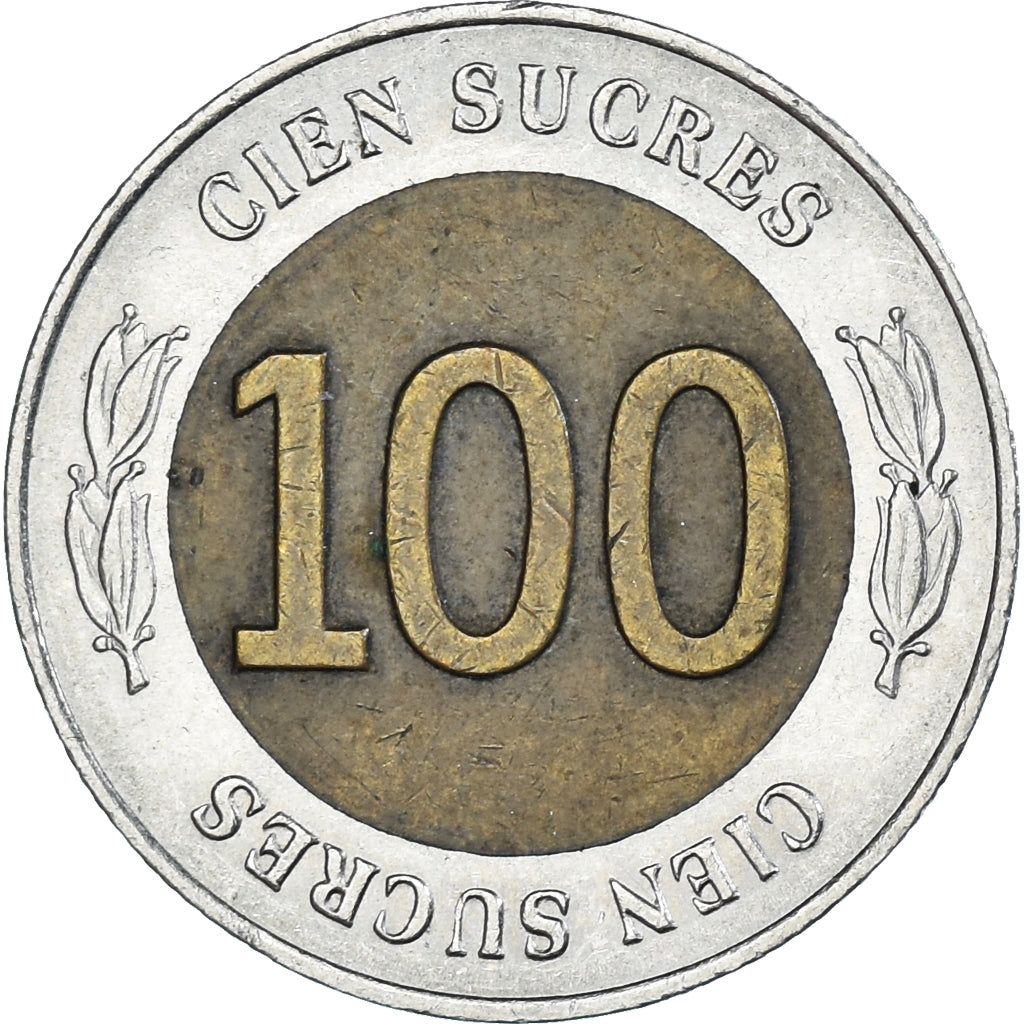 Monnaie, Équateur, 100 Sucres, 1997