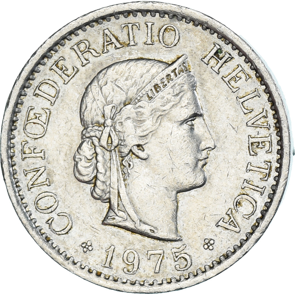 Monnaie, Suisse, 10 Rappen, 1975