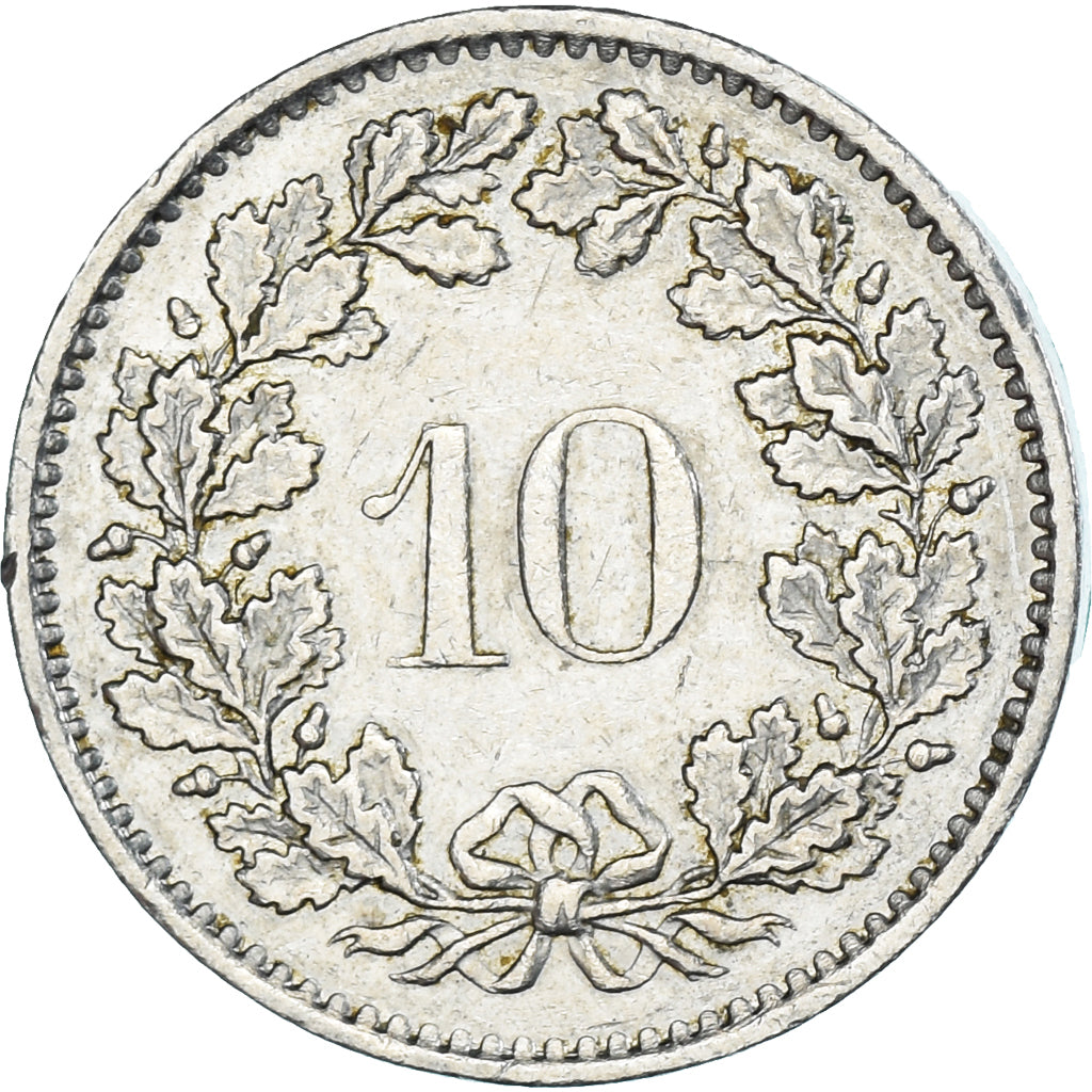 Monnaie, Suisse, 10 Rappen, 1975
