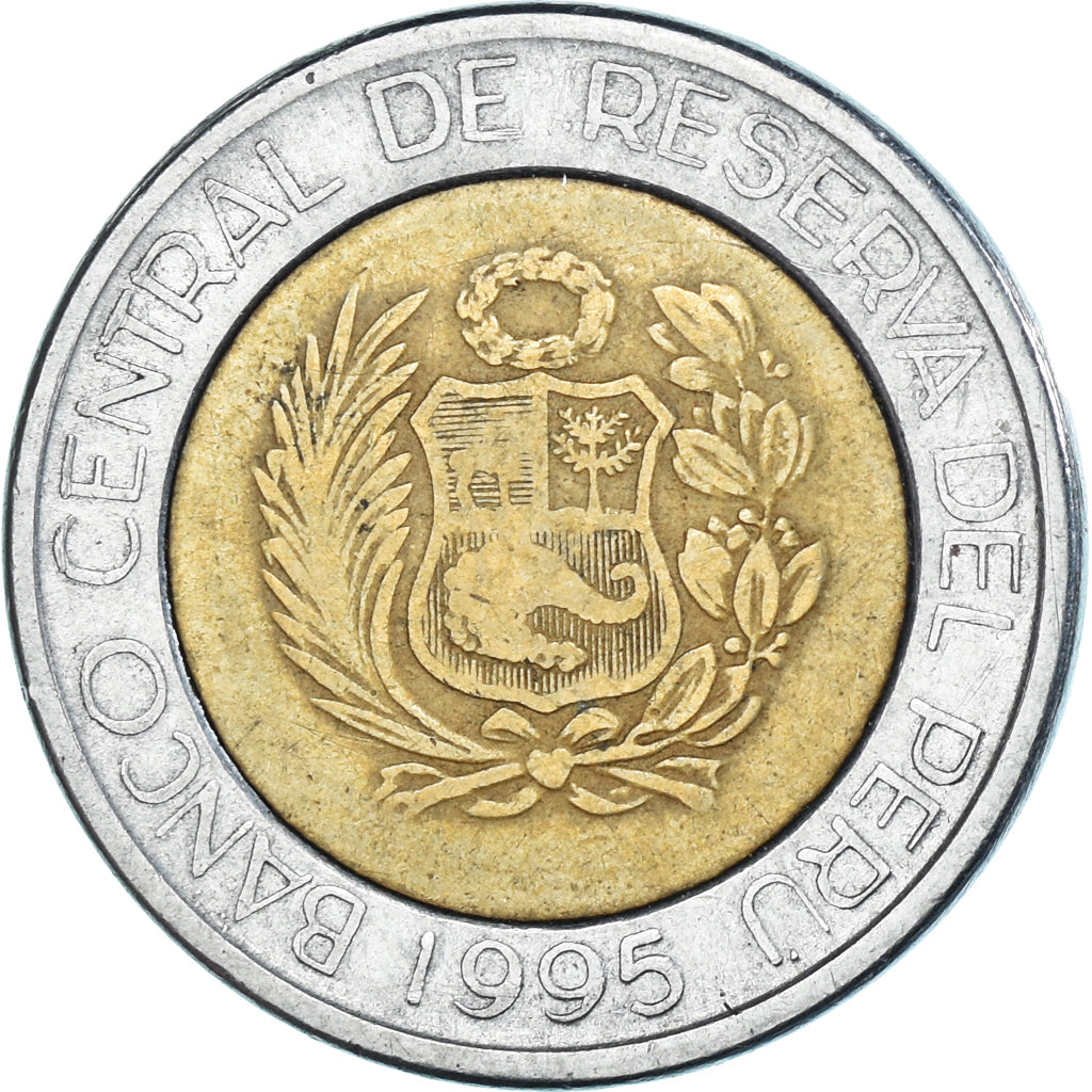 Moneda, Perú, 5 Nuevos Soles, 1995