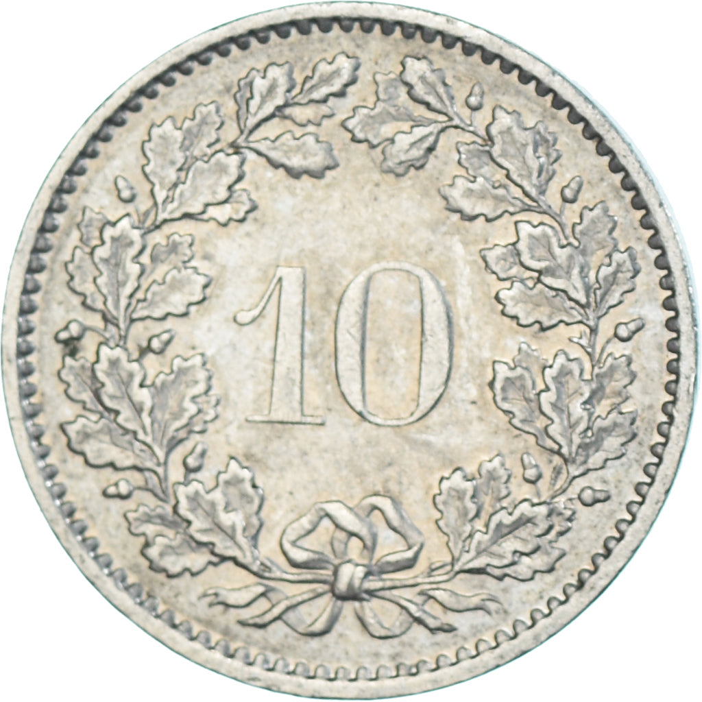 Monnaie, Suisse, 10 Rappen, 1974