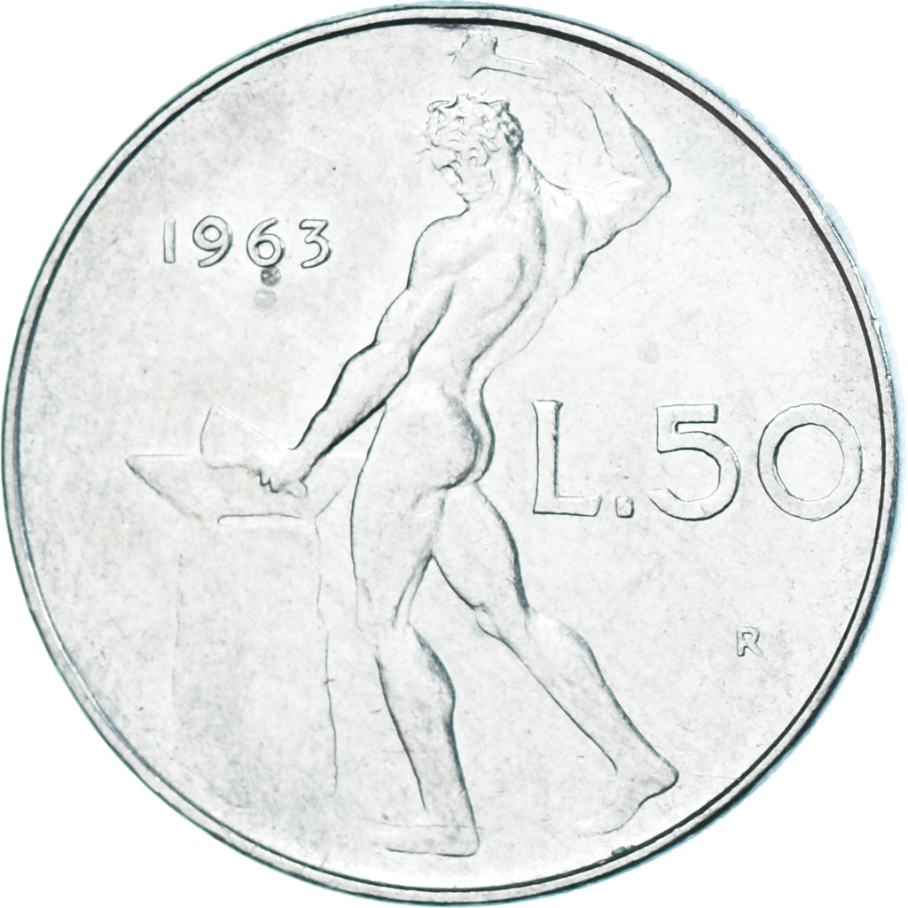 Moneda, Italia, 50 Lire, 1963