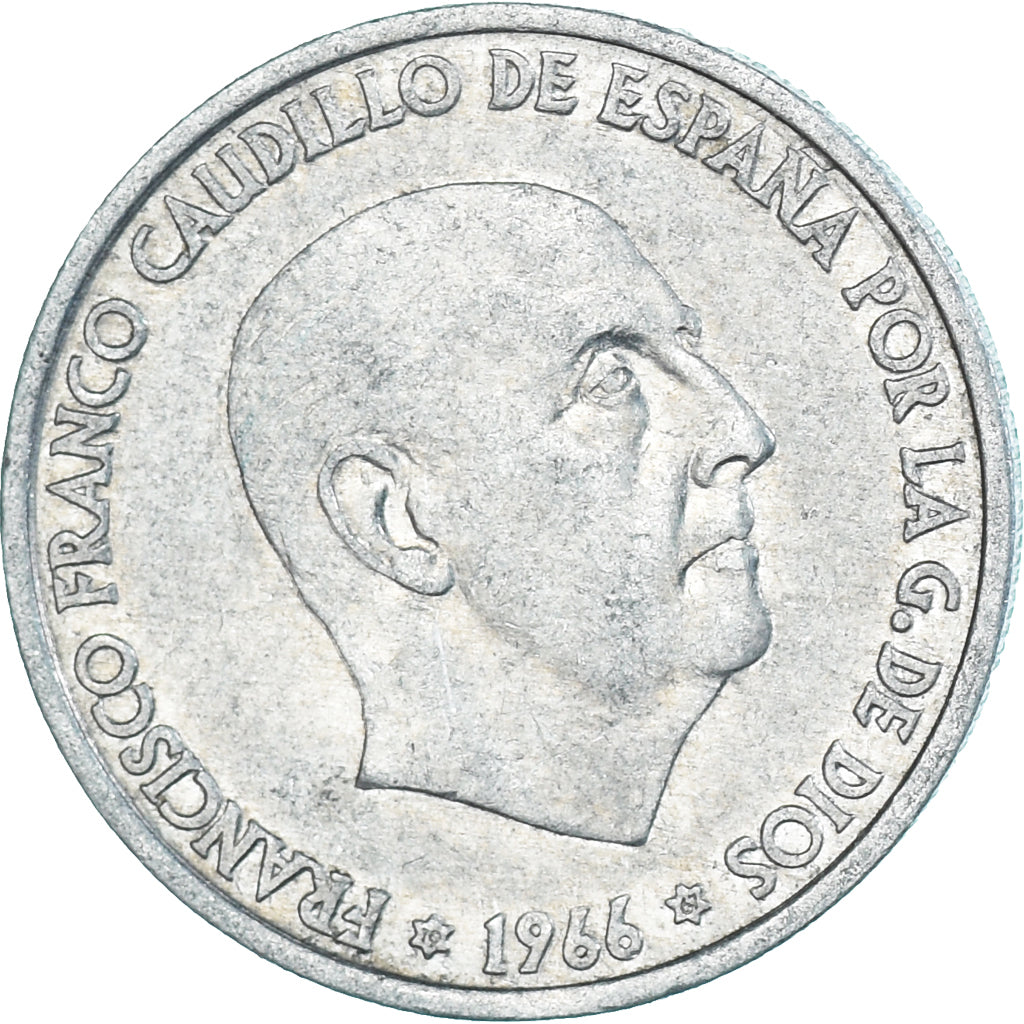 Moneta, Spagna, 50 Centimos, 1966