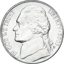 Coin, United States, 5 Cents, 2003
