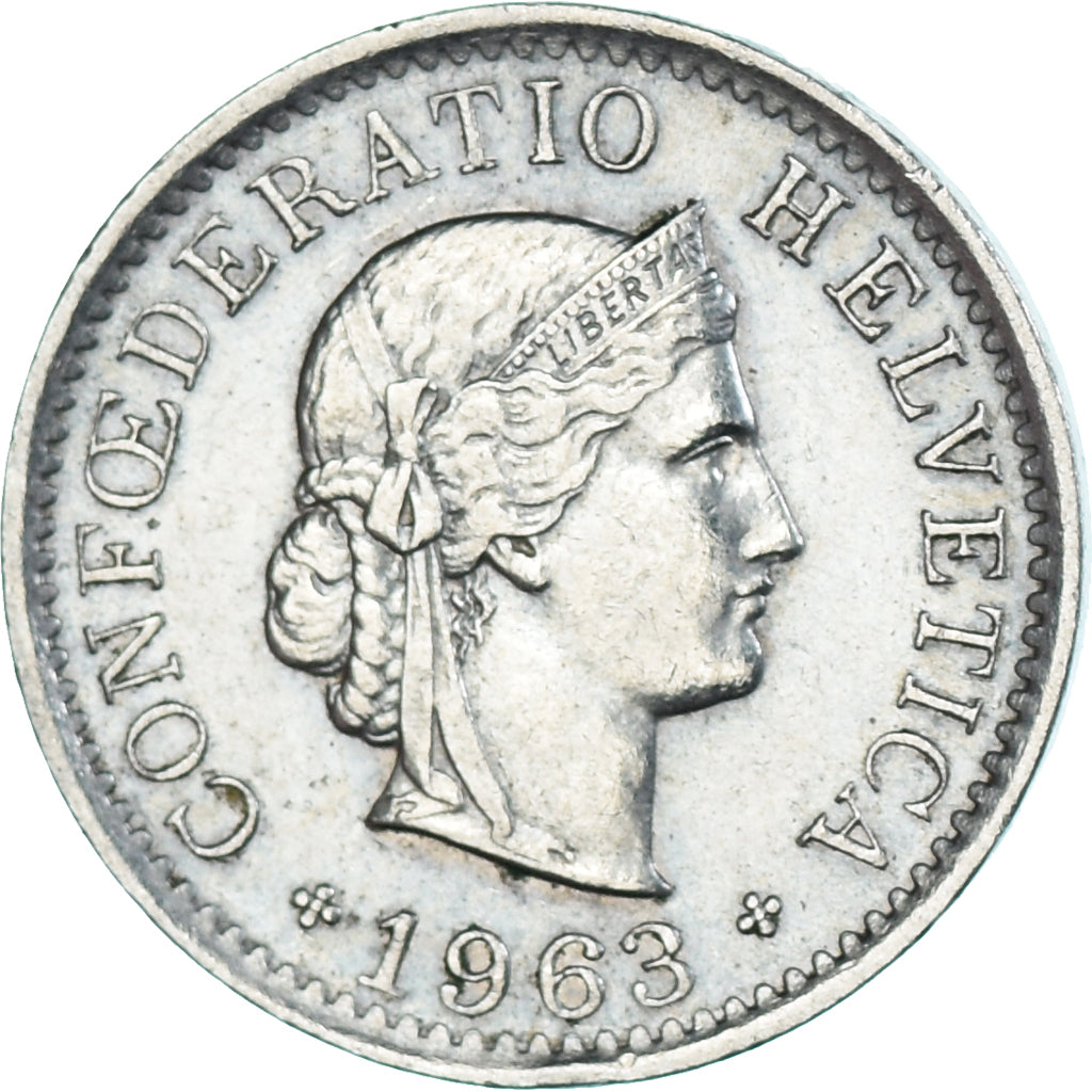Monnaie, Suisse, 5 Rappen, 1963